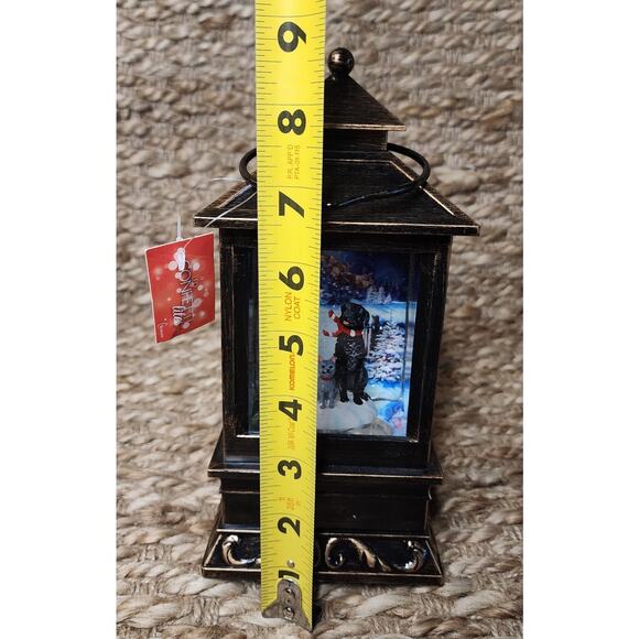 Battery Operated Light Up Swirl Christmas Puppy Dogs Water Lantern 8.5" New! - Picture 8 of 9